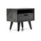 Armen Living Mohave Mid-Century Tundra Gray Acacia Single Drawer Night Stand LCMOLATG - alternate 6